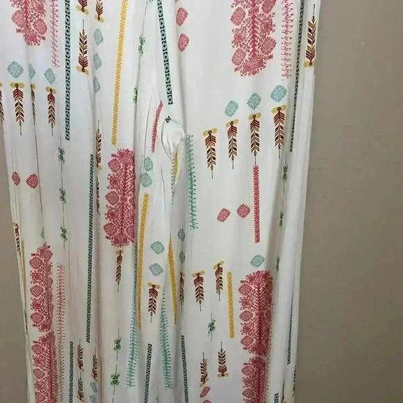 Jack Tribal Print Wide Leg Pants White Size 2 - Picture 16 of 16